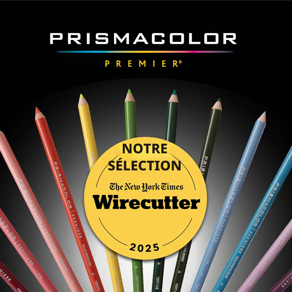 Crayons de couleur gras Prismacolor Premier mine 0,9 mm lot de 150 avec étui de rangement