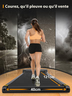 Tapis de marche pliable WP400F4 vitesse 6 km/h avec moteur silencieux écran LED télécommande capacité 110 kg