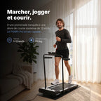 Tapis de course pliable P106FA avec inclinaison manuelle vitesse 12 km/h écran LED télécommande
