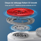 Robot nettoyeur de vitres S55 Pro 6500Pa avec pulvérisation HydroJet réservoir 80ml navigation SLAM 4.0 patins flottants 3D