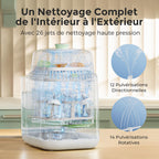 Nettoyeur biberons électrique automatique avec stérilisation vapeur séchage cycle rapide 19 min 26 buses haute pression