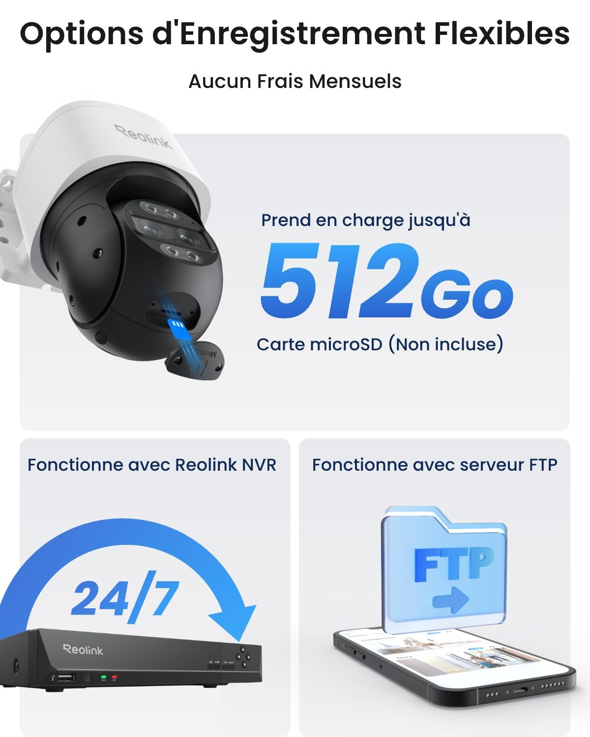 Caméra de surveillance PTZ PoE TrackMix-P double objectif 4K zoom hybride 6x suivi automatique vision nocturne couleur audio bidirectionnel IP66