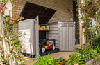 Abri poubelle SIO Pro 1200 litres extérieur en polypropylène avec couvercle verrouillable protection UV dimensions 145,5 x 82 x 123 cm