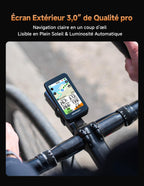 Compteur vélo GPS BiNavi Air écran tactile 3 pouces navigation vocale carte intégrée autonomie 30 heures Bluetooth ANT