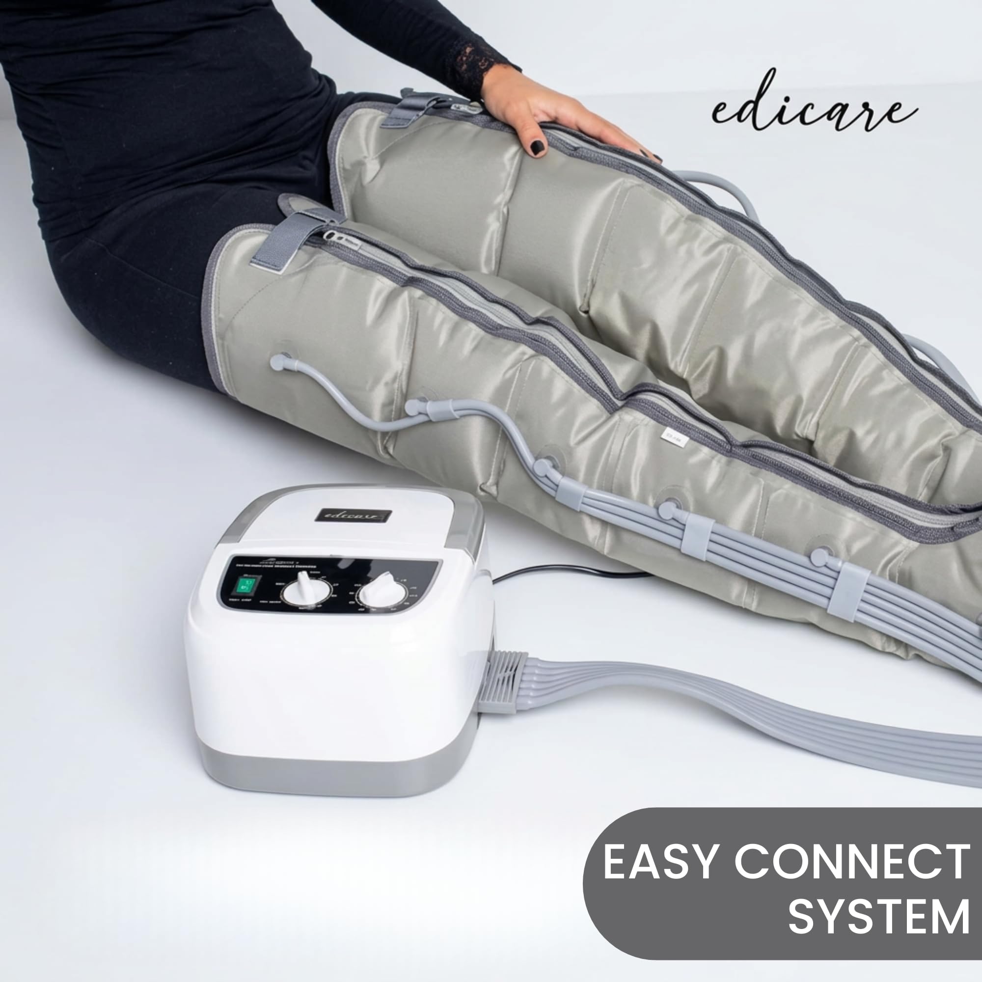 Bottes de pressothérapie pour jambes EDIC-0086 massage par compression drainage lymphatique avec télécommande