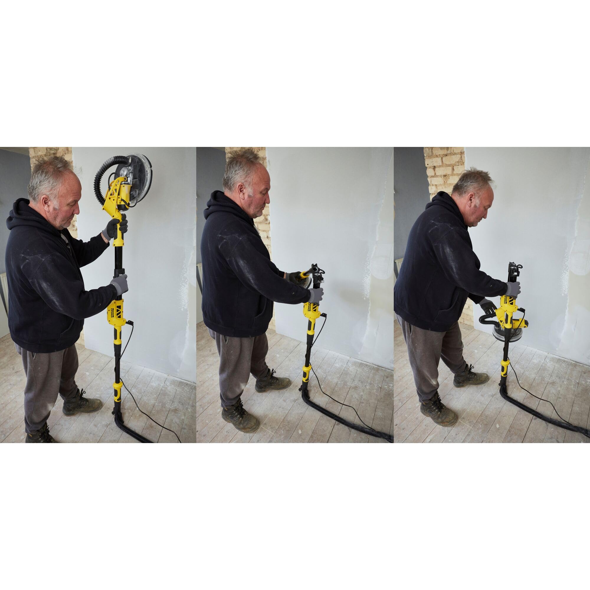 Ponceuse à plâtre SFMEE500S-QS 750 W disque 225 mm vitesse 1700 tr/min avec sac de rangement et abrasif maille 120G