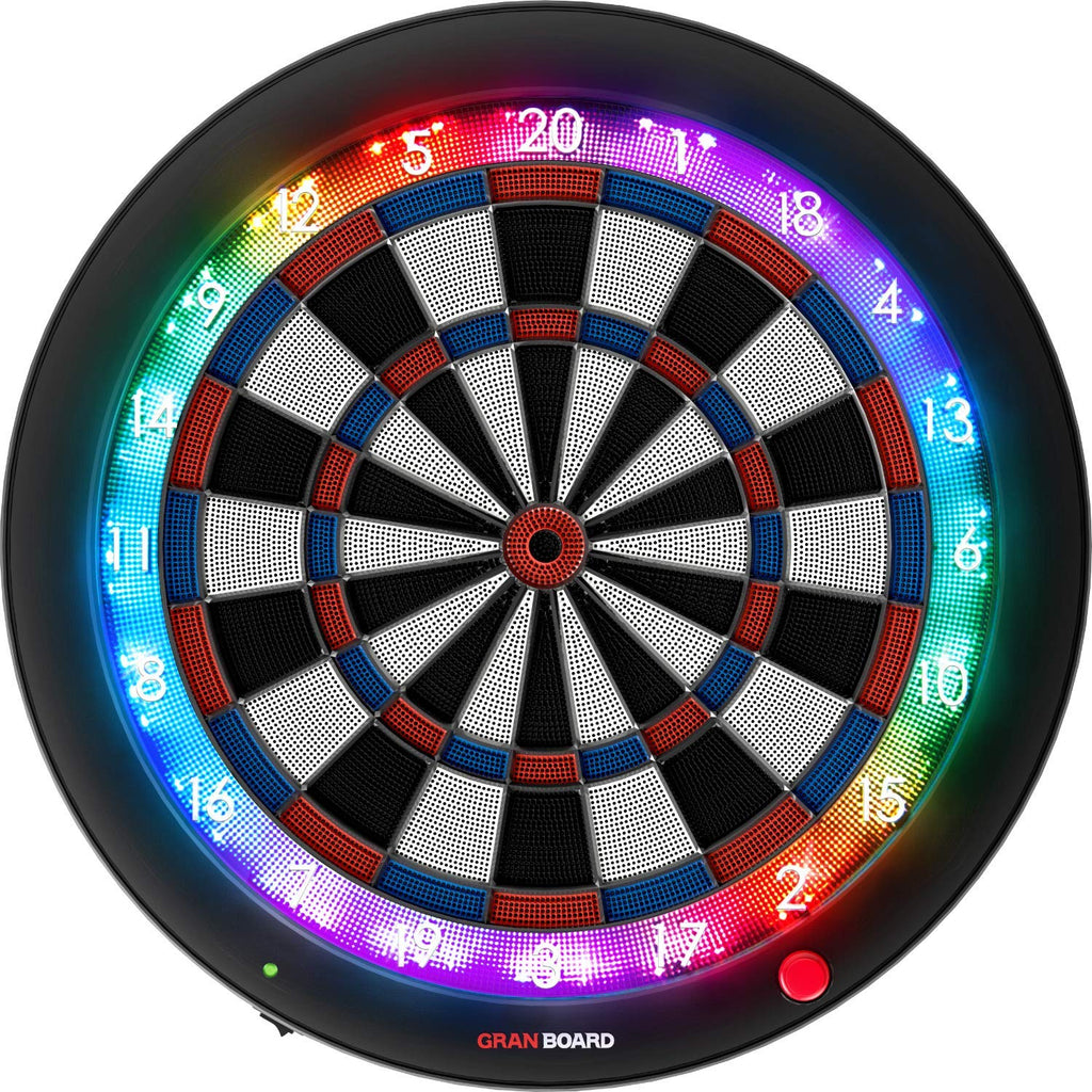 Jeu de fléchettes électronique Bluetooth 3S cible connectée ronde 60 cm en plastique bleu avec application mobile