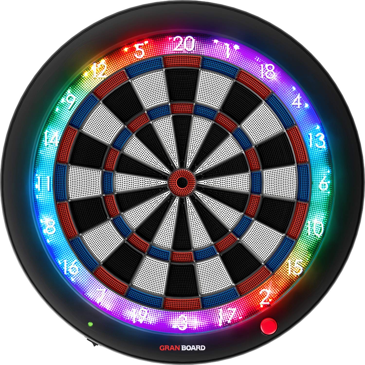 Jeu de fléchettes électronique Bluetooth 3S cible connectée ronde 60 cm en plastique bleu avec application mobile