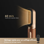 Appareil de coiffure multifonction 7 en 1 AMF18A avec brosse lissante et accessoires de bouclage 1300W