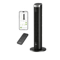 Ventilateur colonne HTF1001 91 cm silencieux 23 dB oscillation 90° 4 vitesses 4 modes minuterie 12h avec télécommande