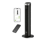 Ventilateur colonne HTF1001 91 cm silencieux 23 dB oscillation 90° 4 vitesses 4 modes minuterie 12h avec télécommande