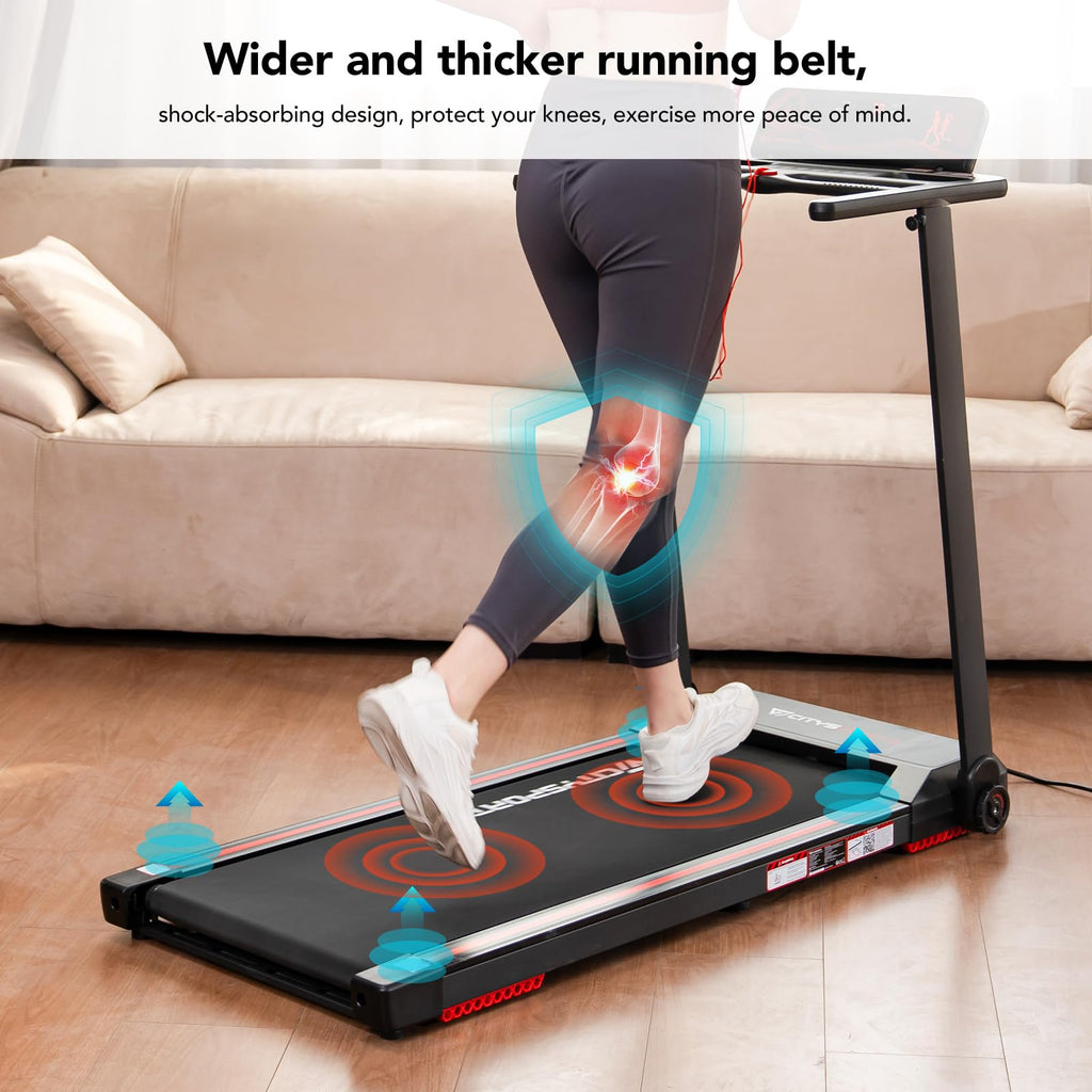 Tapis de course pliable SC-WP9 vitesse 12 km/h écran LED Bluetooth application support tablette 360° moteur 1400W charge 120 kg
