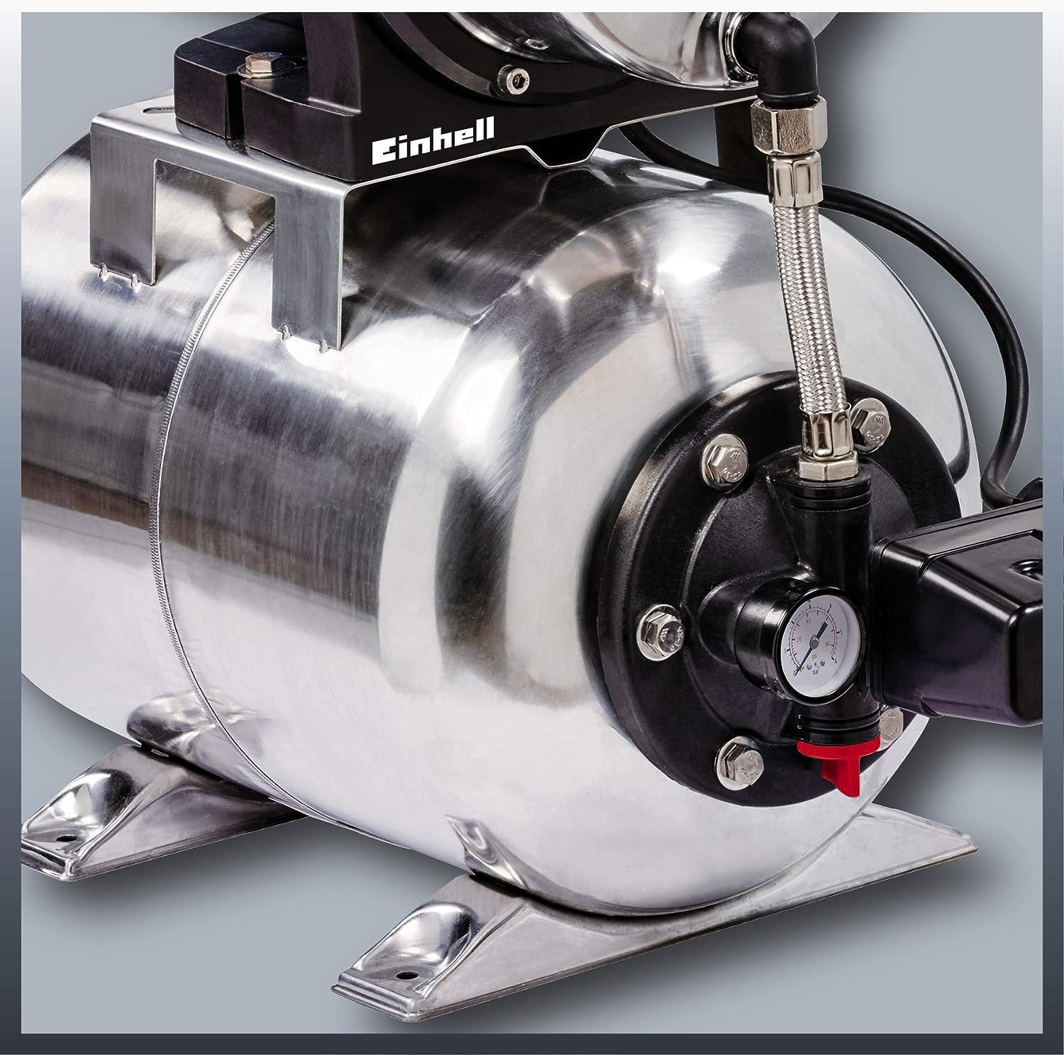 Groupe de surpression GC-WW 1250 NN pompe à eau 1200 W cuve inox 20 L débit 5000 L/h hauteur de refoulement 50 m pression 5 bar