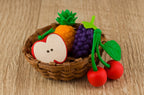 Gommes à effacer pour fruits IWAKO : pomme, cerise, raisin, ananas - Jeu de 4
