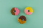 Gommes à desserts - Formes de gâteau, beignet et cornet de gaufre - Lot de 3
