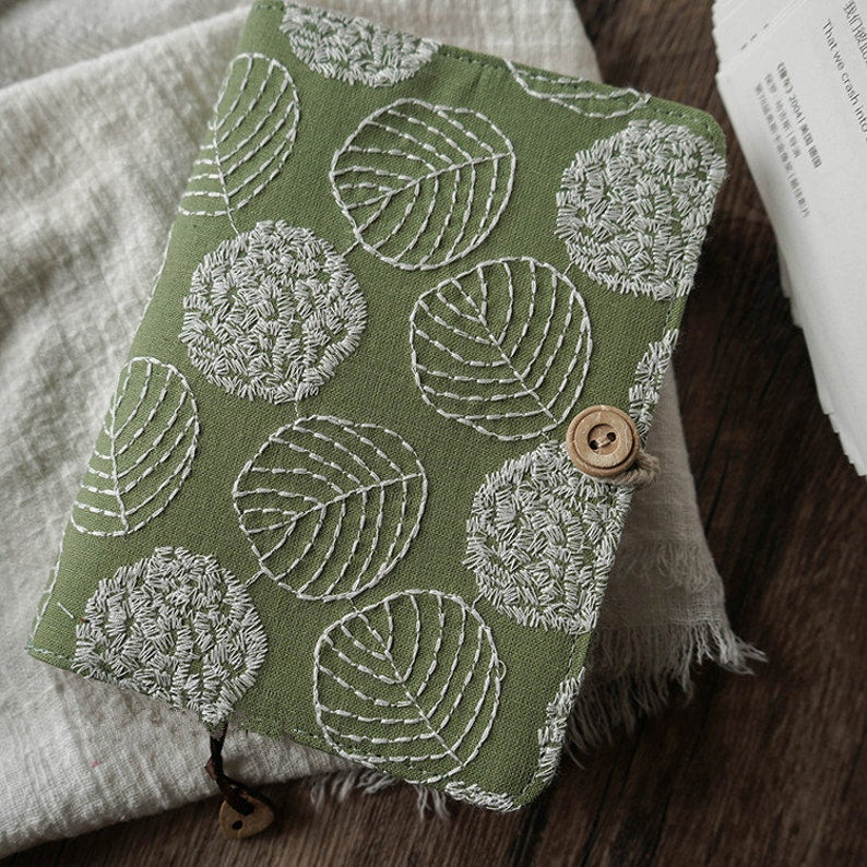 Carnet de notes en tissu brodé A5 A6, feuilles mobiles reliées par fil, journal littéraire, agenda de voyage