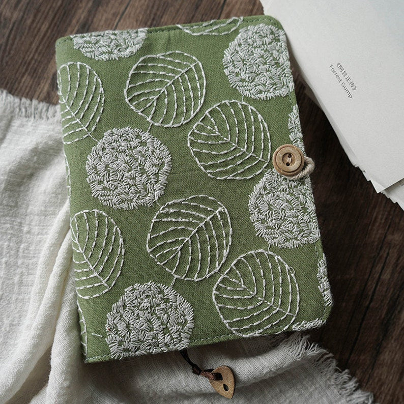 Carnet de notes en tissu brodé A5 A6, feuilles mobiles reliées par fil, journal littéraire, agenda de voyage