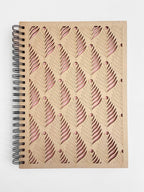 Album de scrapbooking A4 en bois gravé motif feuille de fougère