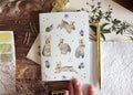 Carnet de notes A6 lapins fleurs printemps, papier recyclé, 60 pages