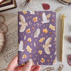 Carnet de notes A6 - Chouettes effraies en automne - 3 coloris