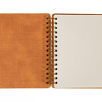 Carnet de notes à spirales carré rose | Couverture rigide en cuir PU | 180 pages | Papier ligné, ligné large, quadrillé, quadrillé ou uni