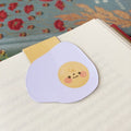 Marque-page magnétique en forme de visage d'œuf 5 x 4,5 cm