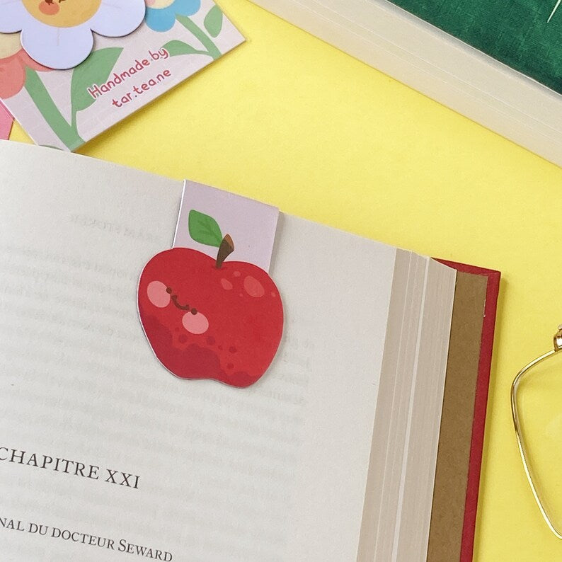 Marque-page magnétique Apple 5x4 cm - 2x1,6 pouces