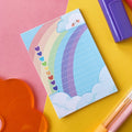 Bloc-notes arc-en-ciel à feuilles détachables - 35 feuilles, 10,7 x 7,5 cm