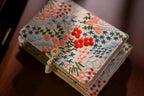 Carnet de notes brodé floral A5 A6 – Papier de haute qualité, couverture en tissu brodé