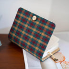 Bloc-notes portable en tissu à carreaux rétro A6 A5, carnet de notes à anneaux avec feuilles mobiles
