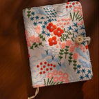 Carnet de notes brodé floral A5 A6 – Papier de haute qualité, couverture en tissu brodé