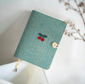 Carnets en laine cerise A5 A6 : Journal brodé
