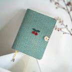 Carnets en laine cerise A5 A6 : Journal brodé