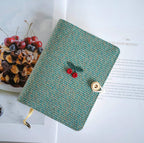 Carnets en laine cerise A5 A6 : Journal brodé