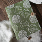 Journal Brodé A5 A6 | Carnet de Notes Fait Main avec Couverture en Tissu