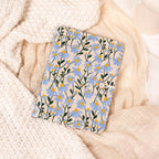 Carnet de Voyage A5/A6 avec Couverture en Tissu Brodé Marguerite, Bloc-notes Portable 180 Pages