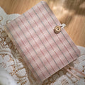 Carnet de notes A6 A5 vintage en tissu, 6 anneaux réutilisable avec pages mobiles