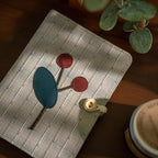 Carnet brodé main A5 A6 en tissu patchwork | Journal à couverture brodée