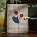 Carnet brodé main A5 A6 en tissu patchwork | Journal à couverture brodée