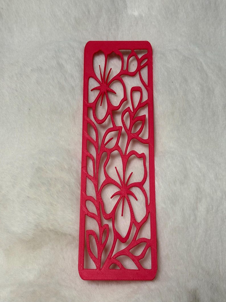 Marque page floral souple