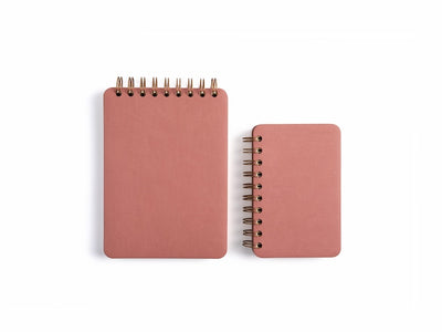 Carnet de notes cuir PU 3,5 x 5,5 po ou 5 x 7 po | Reliure supérieure ou latérale | 180 pages crème ou blanches