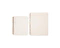 Cahier à spirales blanc couverture souple cuir PU 7x9 po ou 8,5x11 po 180 ou 280 pages
