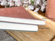 Cahier à spirales blanc couverture souple cuir PU 7x9 po ou 8,5x11 po 180 ou 280 pages
