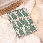 Carnet de Voyage Brodé Forêt A5/A6 Portable, Bloc-Notes en Tissu Fait Main
