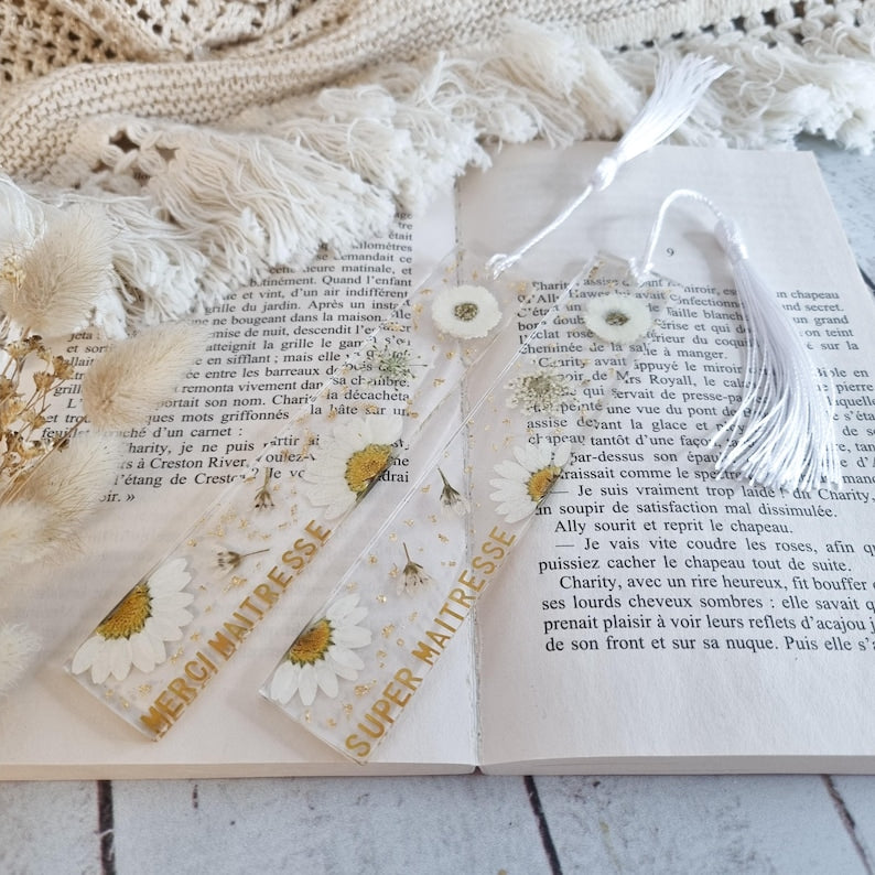 marque-pages à fleurs