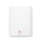 Cahier à spirale chat orange confortable avec coin lecture, 128 pages lignées, 90g