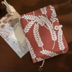 Journal en tissu brodé A5 A6 rustique, cahier vintage épis de blé, inserts rechargeables, planificateur de budget
