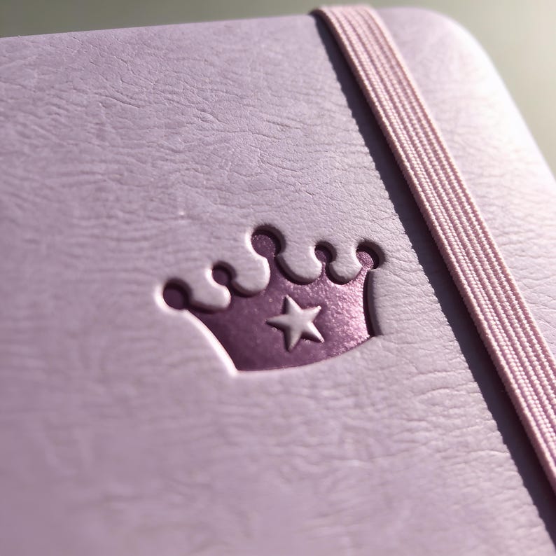Journal de poche A7 en cuir PU, carnet de voyage lilas ou vert forêt avec élastique