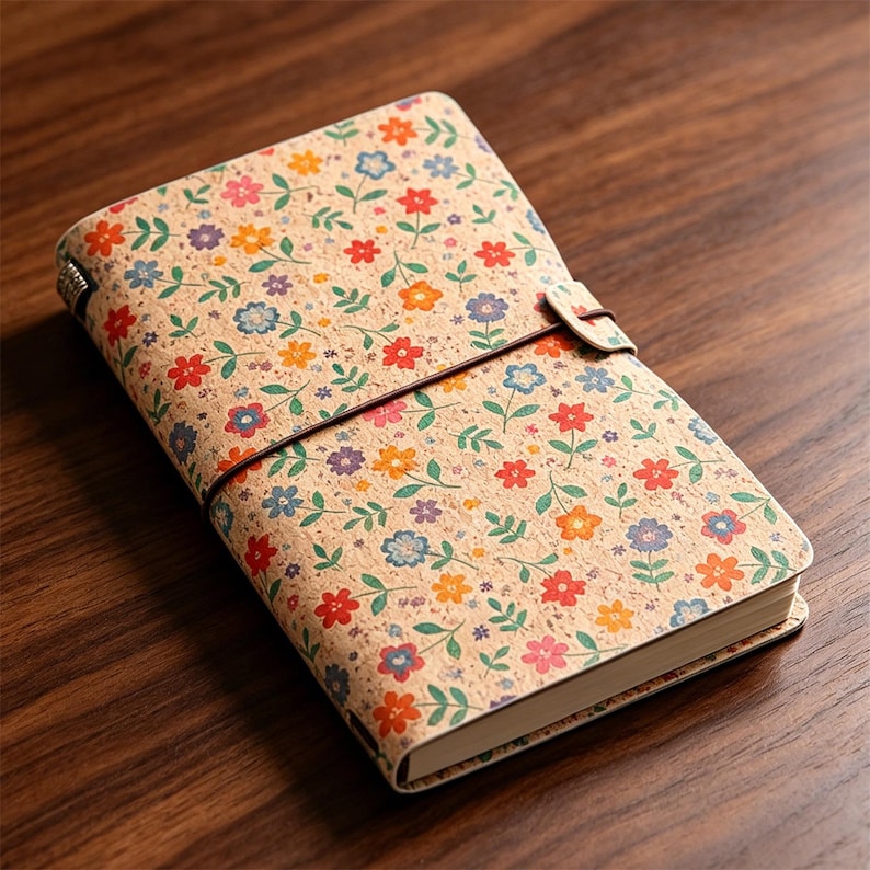 Carnet de notes vintage A6 en cuir synthétique polyuréthane, journal souple avec breloques en bronze antique, inserts rechargeables