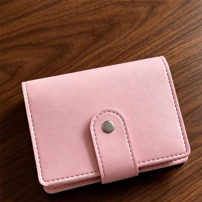 Carnet de notes M5 à anneaux et fermeture à pression en cuir PU souple, format de poche, rechargeable, mini-journal portable avec passant pour stylo